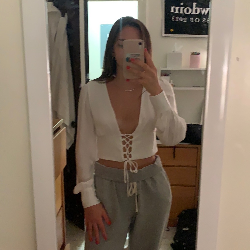 Glassons Cotton Front Tie top